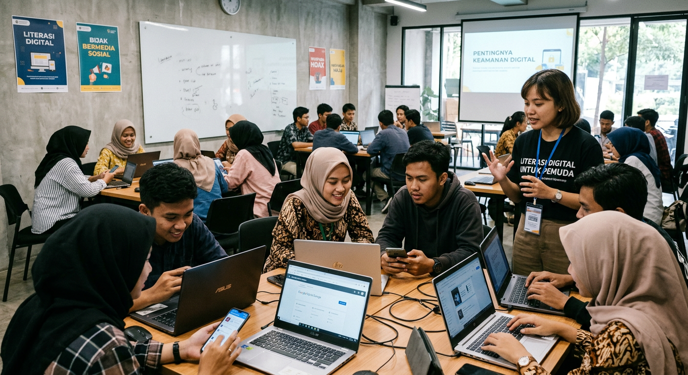 Workshop Literasi Digital Pemuda - kegiatan LIVESGP JEPARA